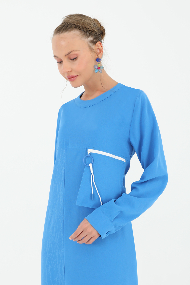 Women's Pocket Zipper Detail Dress