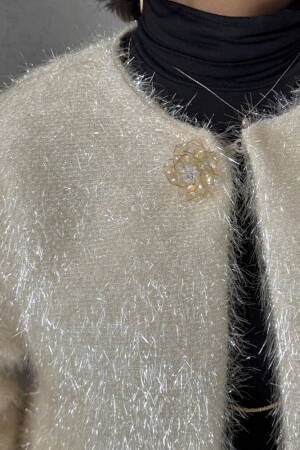 Glittery Fringed Wholesale Cardigan - Topshow - Globality Store - Women Clothes Wholesale Turkey