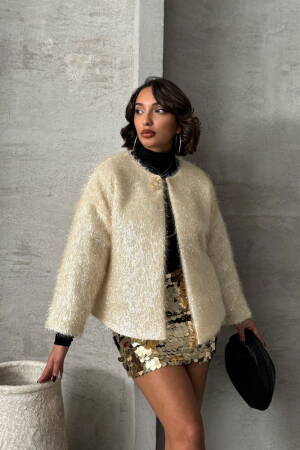 Glittery Fringed Wholesale Cardigan - Topshow - Globality Store - Women Clothes Wholesale Turkey