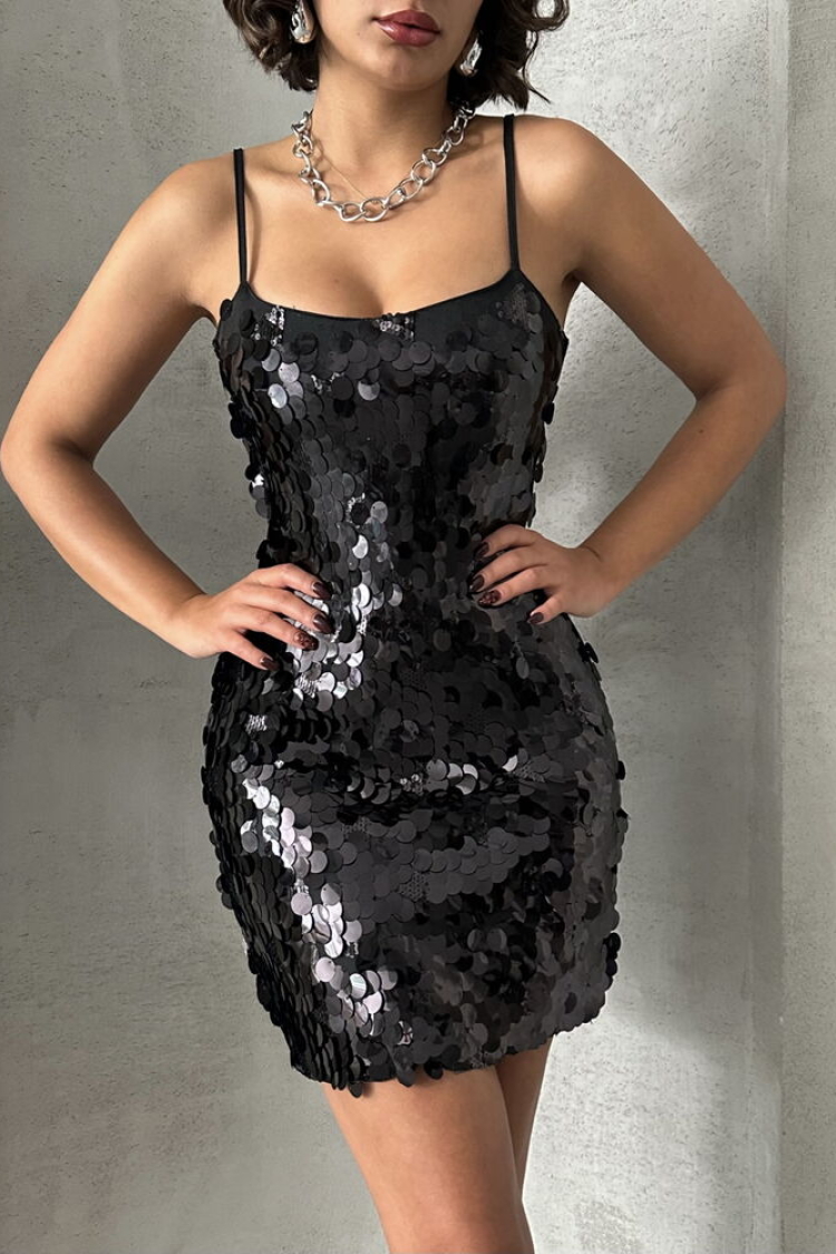 Sequined Evening Dress