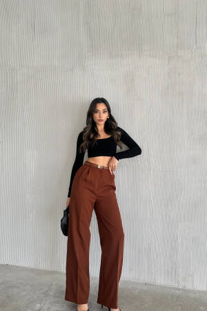 Palazzo Atlas Trousers - Radica Fashion - Globality Store - Women Clothes Wholesale Turkey