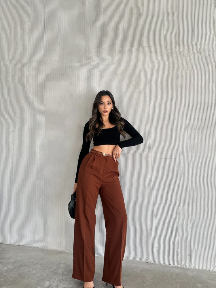 Palazzo Atlas Trousers - Radica Fashion - Globality Store - Women Clothes Wholesale Turkey