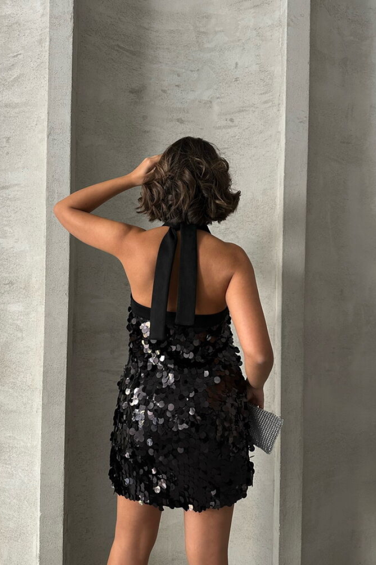 Sequined Evening Dress Wholesale Dress