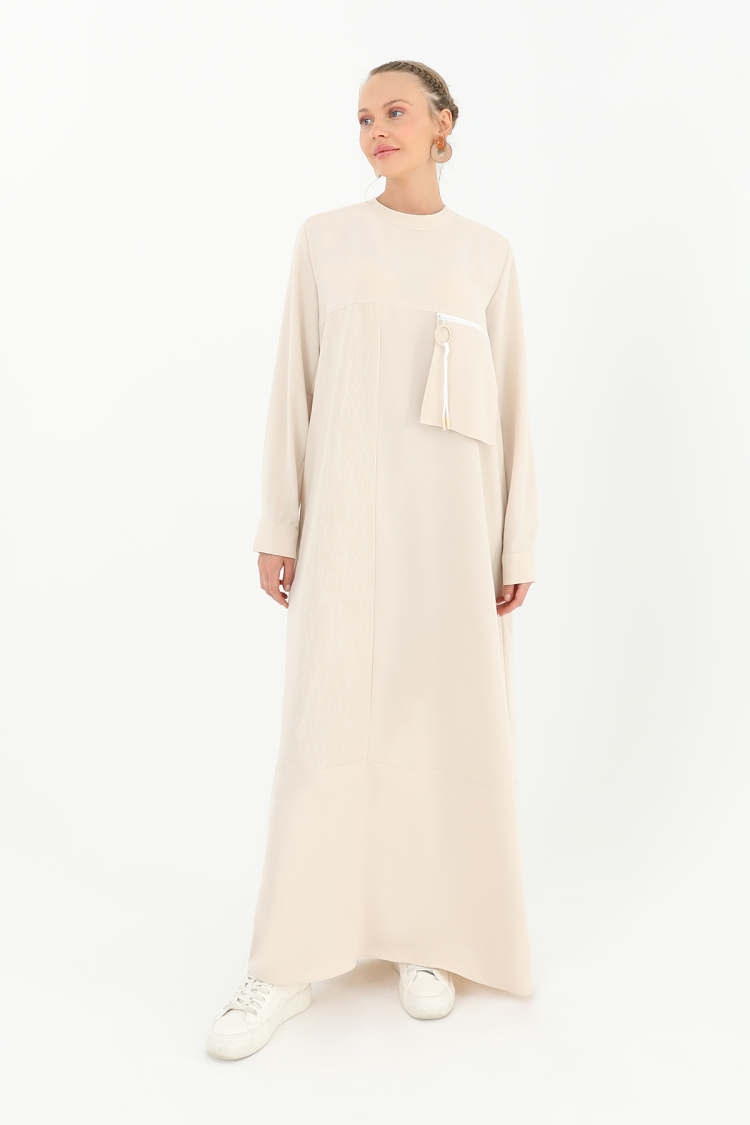 Women's Pocket Zipper Detail Dress - Puane - Globality Store - Women Clothes Wholesale Turkey