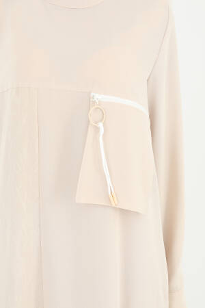 Women's Pocket Zipper Detail Dress - Puane - Globality Store - Women Clothes Wholesale Turkey