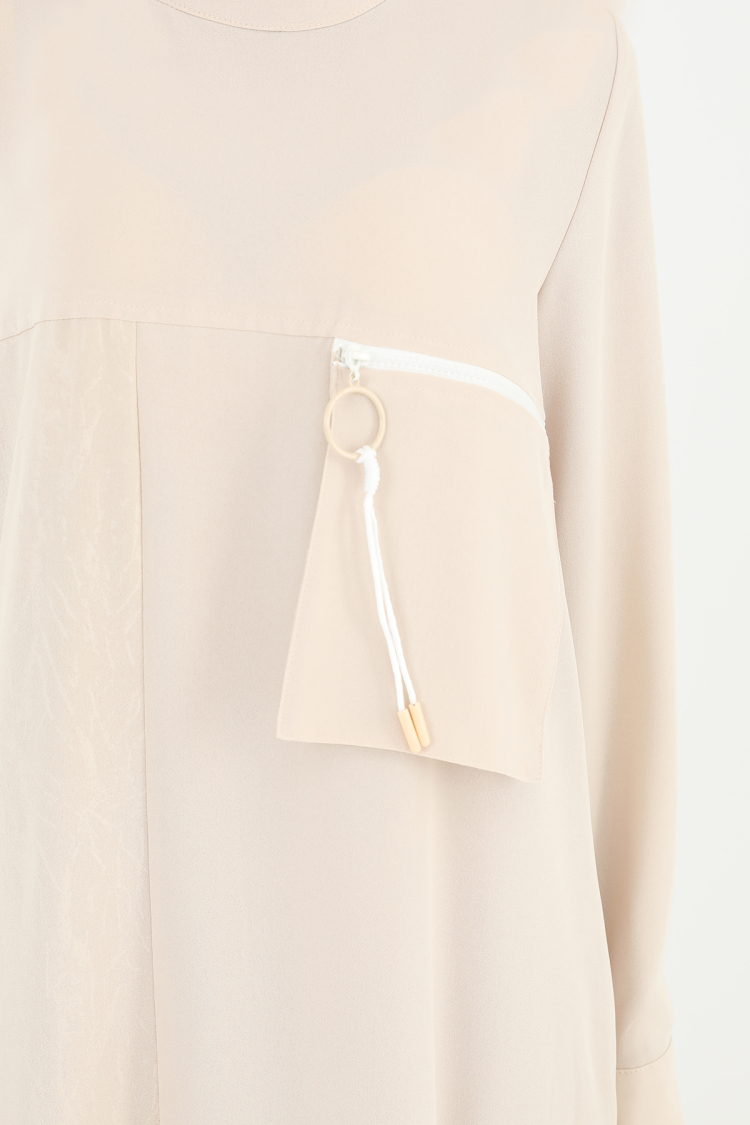 Women's Pocket Zipper Detail Dress