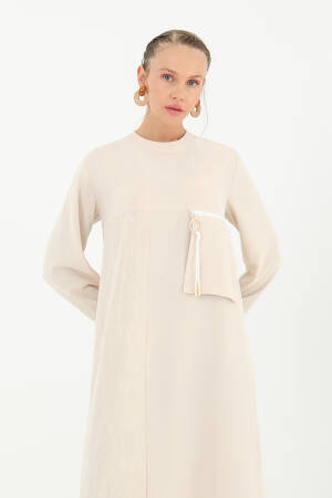 Women's Pocket Zipper Detail Dress - Puane - Globality Store - Women Clothes Wholesale Turkey