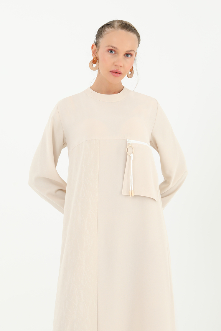 Women's Pocket Zipper Detail Dress