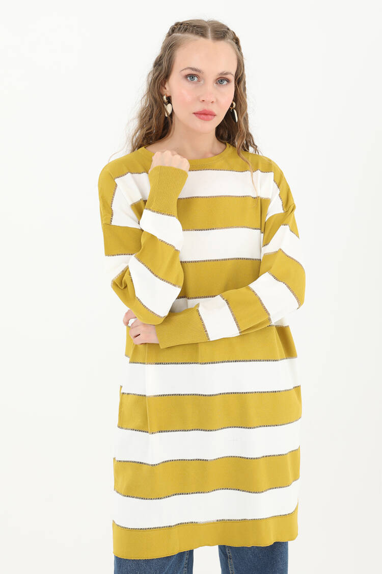 Women's Striped Long Sleeve Tunic