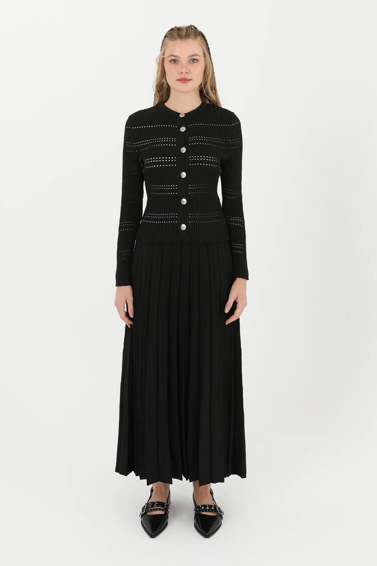 Women's Knitted Skirt Suit - Puane - Globality Store - Women Clothes Wholesale Turkey