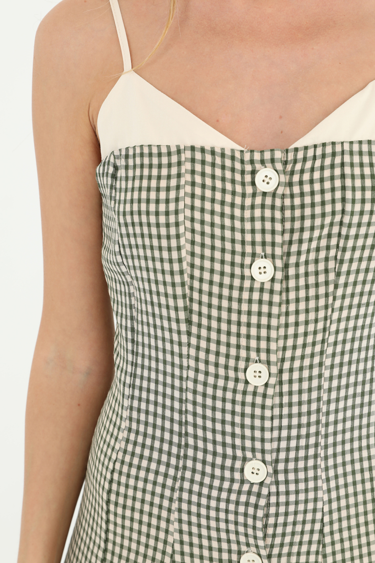 Strappy Midi Dress -& Beige