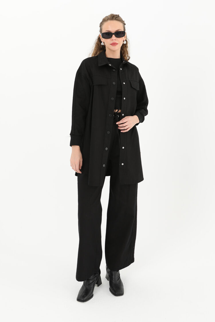 Sleeve Detailed Two Piece Suit - Puane - Globality Store - Women Clothes Wholesale Turkey