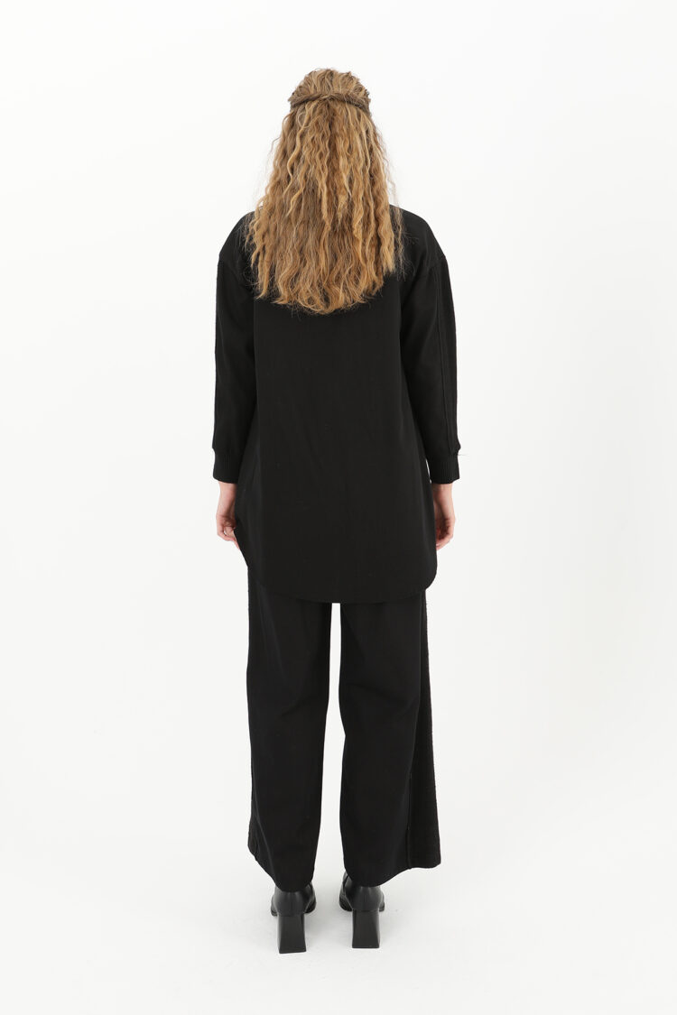 Sleeve Detailed Two Piece Suit
