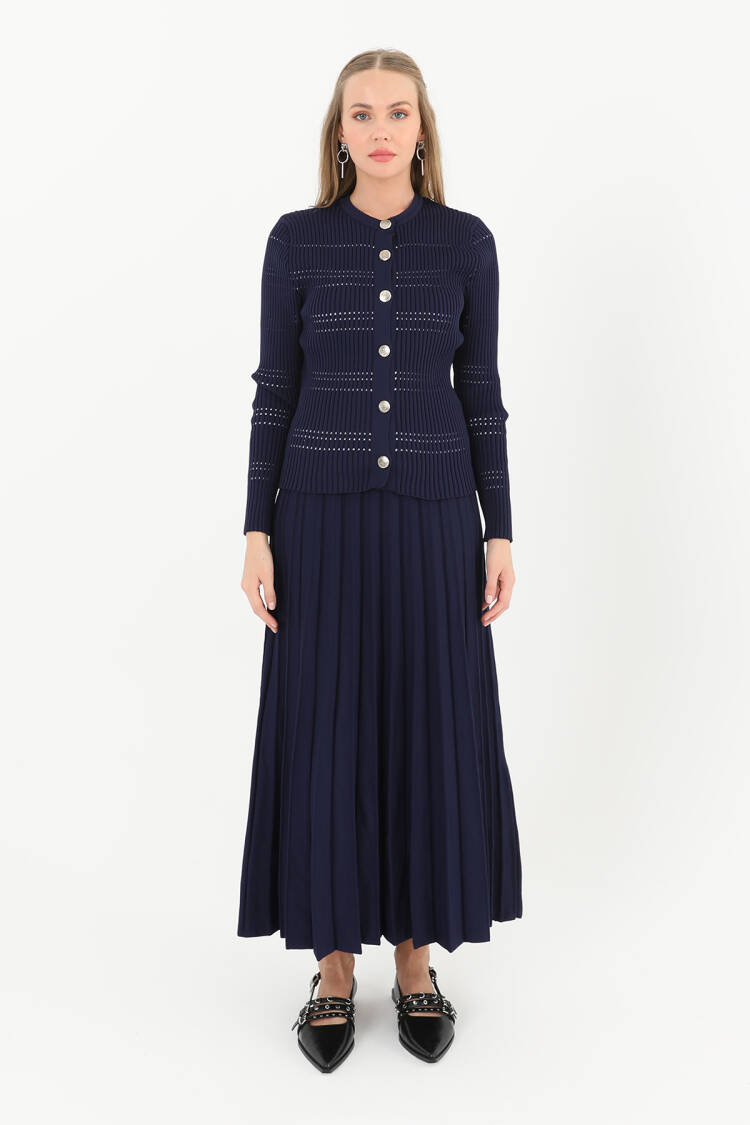 Knitted Skirt Suit