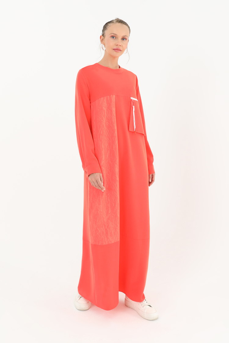 Women's Pocket Zipper Detail Dress - Puane - Globality Store - Women Clothes Wholesale Turkey