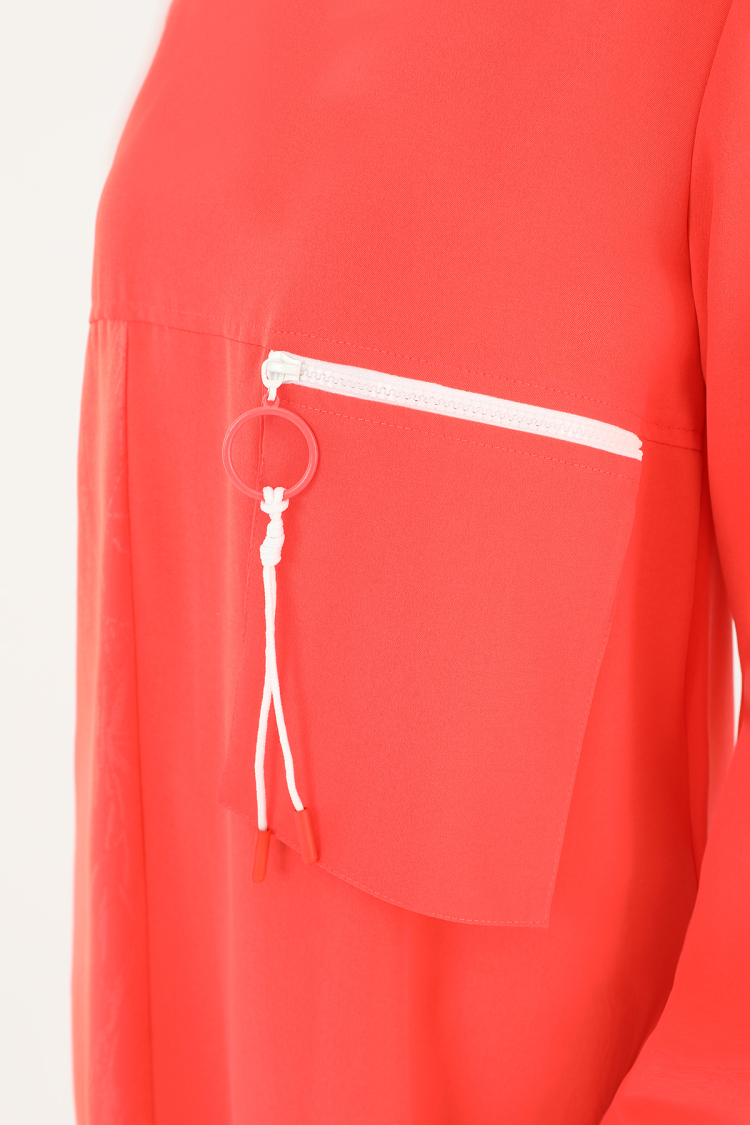 Women's Pocket Zipper Detail Dress