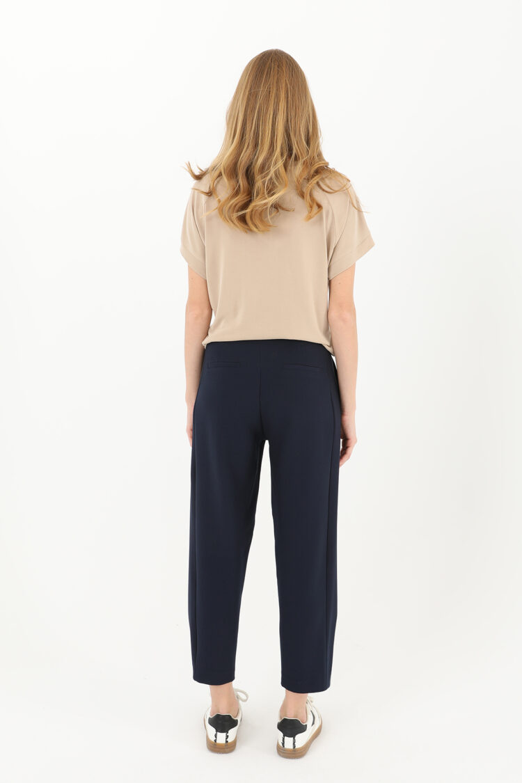 Pleated Front Buttoned Leg Trousers