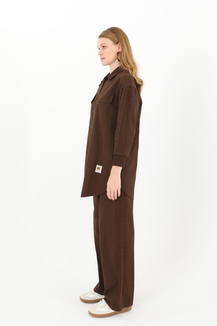 Sleeve Detailed Two Piece Suit