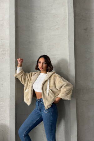 Plush Coat - Topshow - Globality Store - Women Clothes Wholesale Turkey
