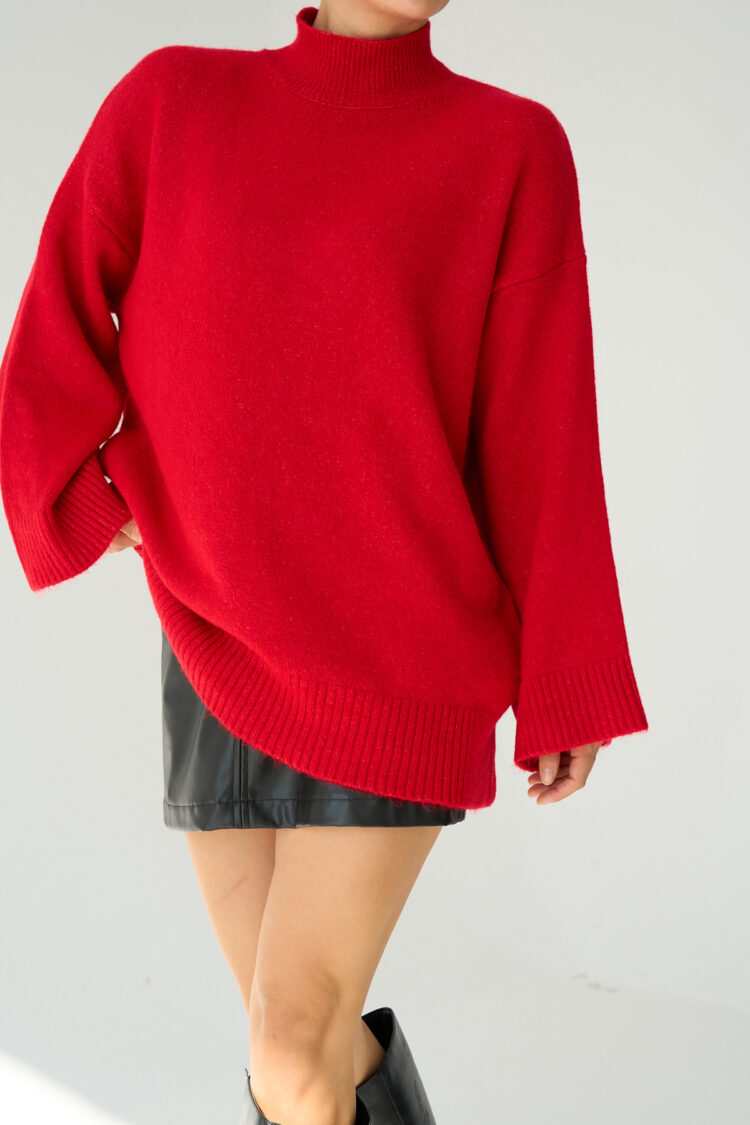 Half Turtleneck Long Sweater