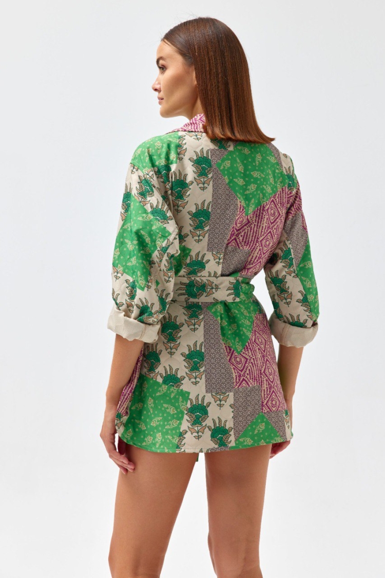 Belted Jacket - Multicolored