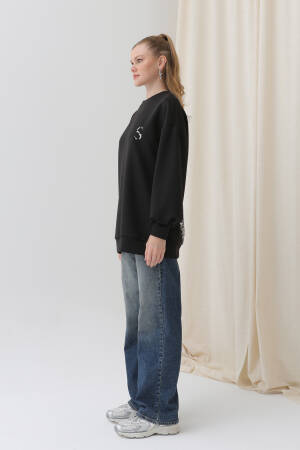 Women's Back Leopard Detail Sweatshirt - SOUL - Globality Store - Women Clothes Wholesale Turkey