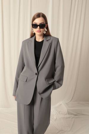 Atlas Fabric Oversize Women'sJacket - Maxi Modena - Globality Store - Women Clothes Wholesale Turkey