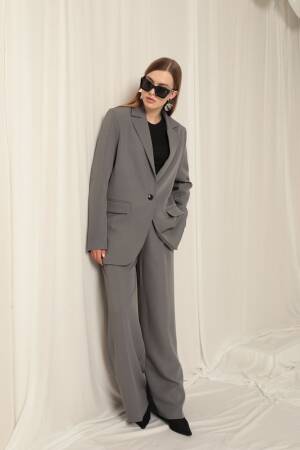 Atlas Fabric Oversize Women'sJacket - Maxi Modena - Globality Store - Women Clothes Wholesale Turkey
