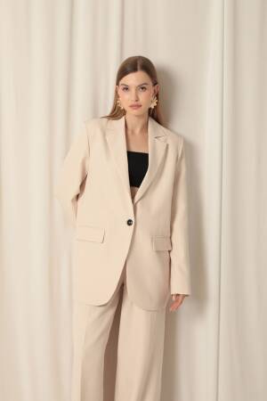 Atlas Fabric Oversize Women'sJacket - Maxi Modena - Globality Store - Women Clothes Wholesale Turkey