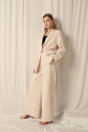 Atlas Fabric Oversize Women'sJacket - Maxi Modena - Globality Store - Women Clothes Wholesale Turkey