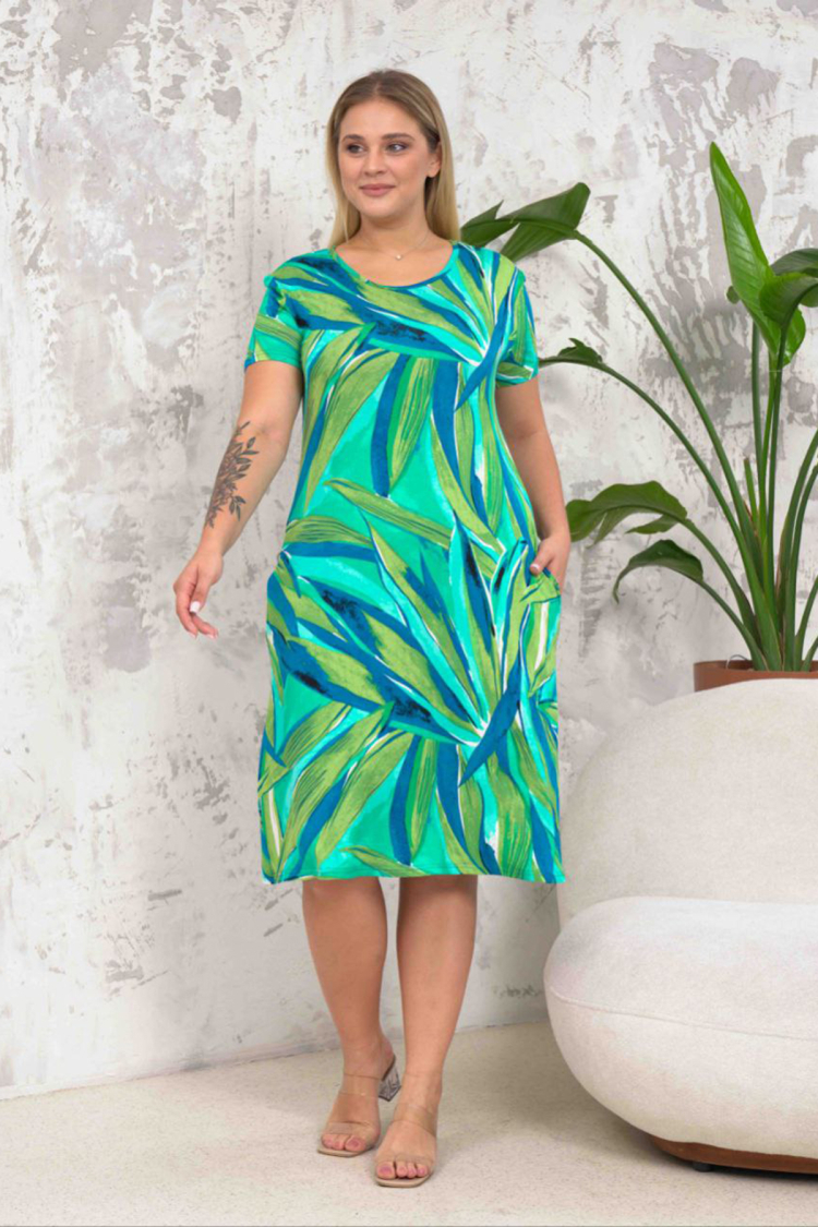 Plus Size Dress - Green