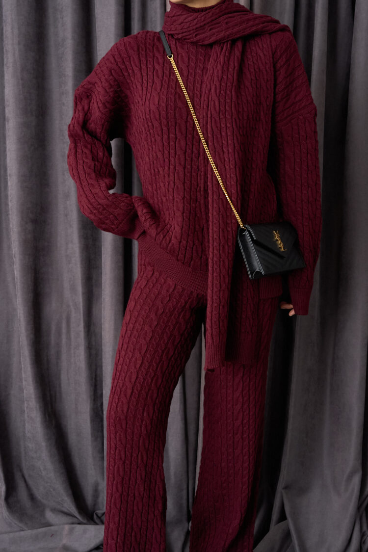 Hair Knit Trouser Suit