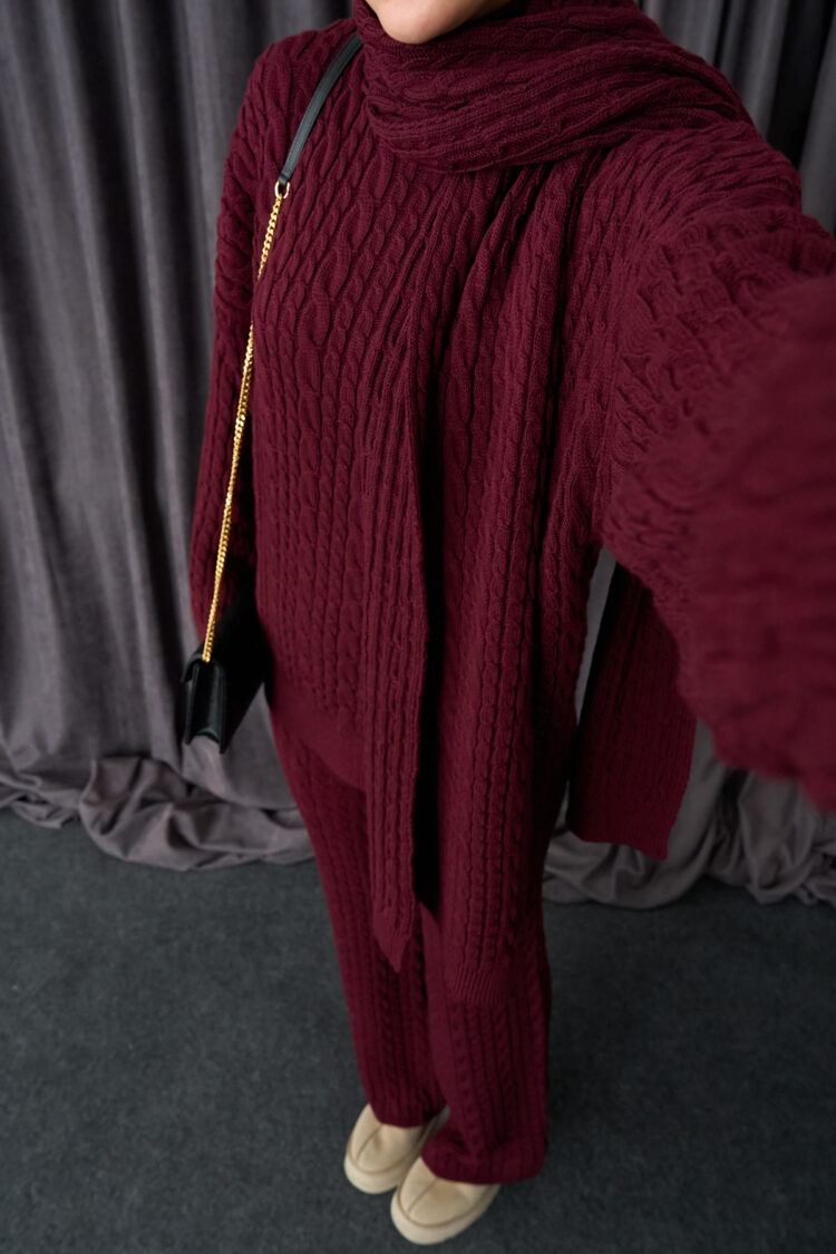 Hair Knit Trouser Suit
