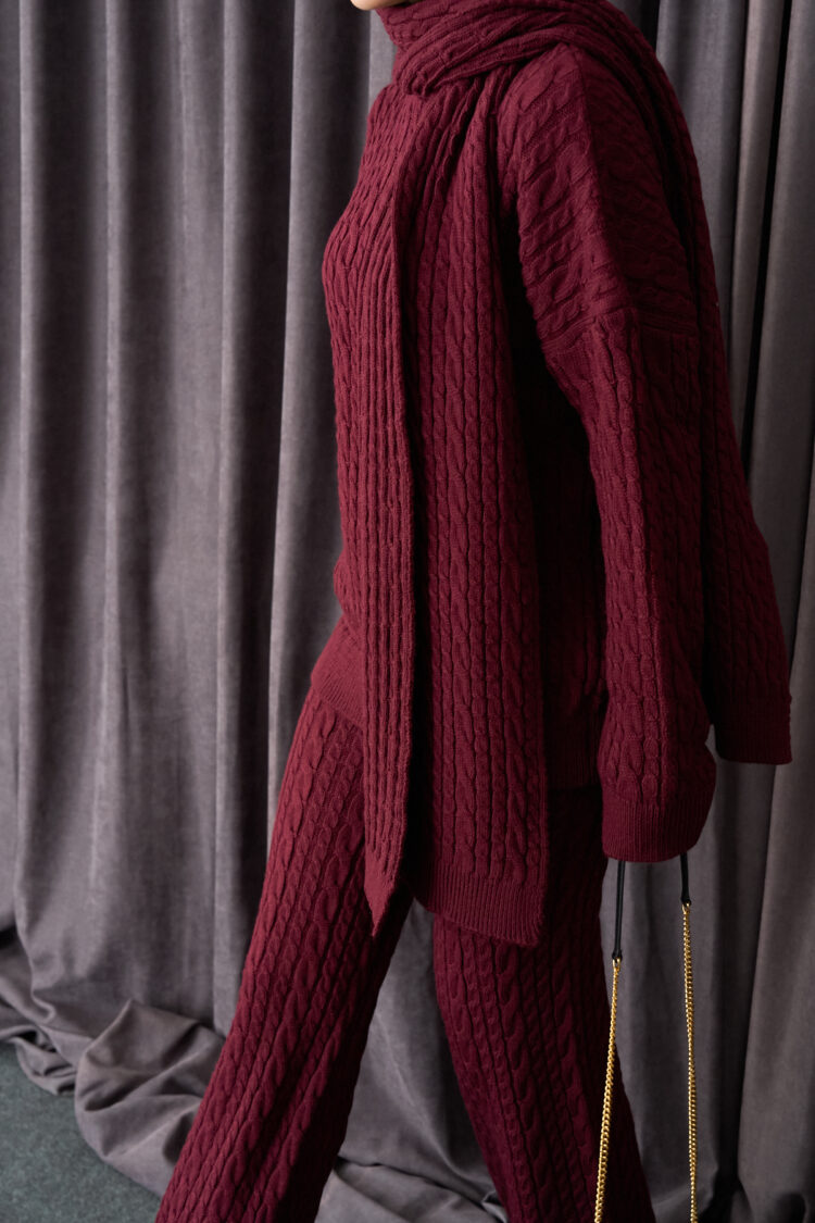 Hair Knit Trouser Suit