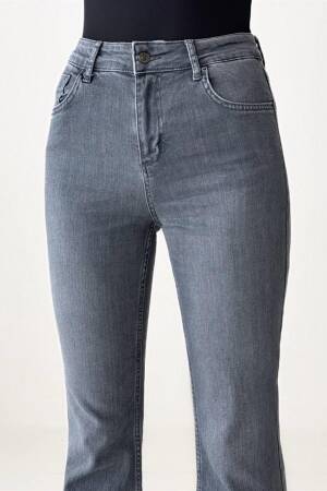 Mini Flare Gray Jeans - Brand: LACARINO - Women's Clothing Wholesale - Globality Store