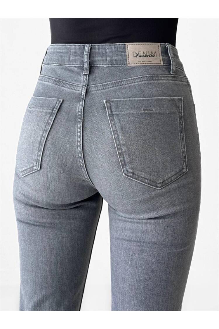 Mini Flare Gray Jeans