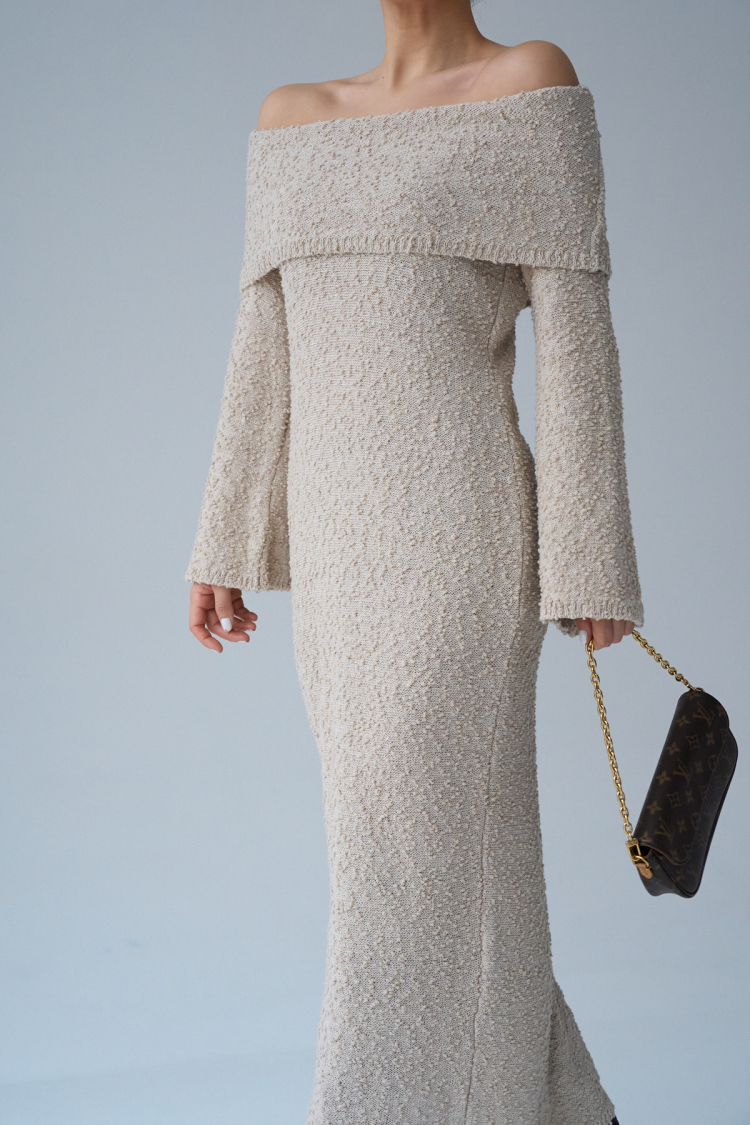 Madonna Collar Long Dress