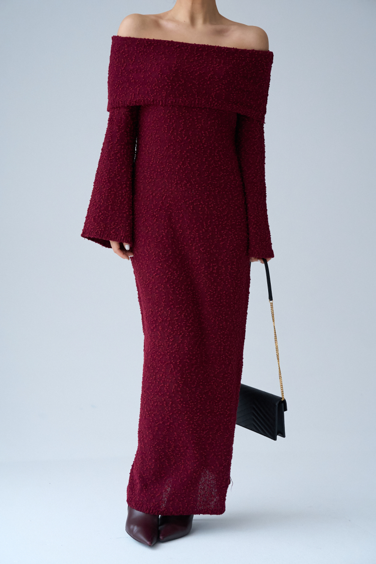 Madonna Collar Long Dress