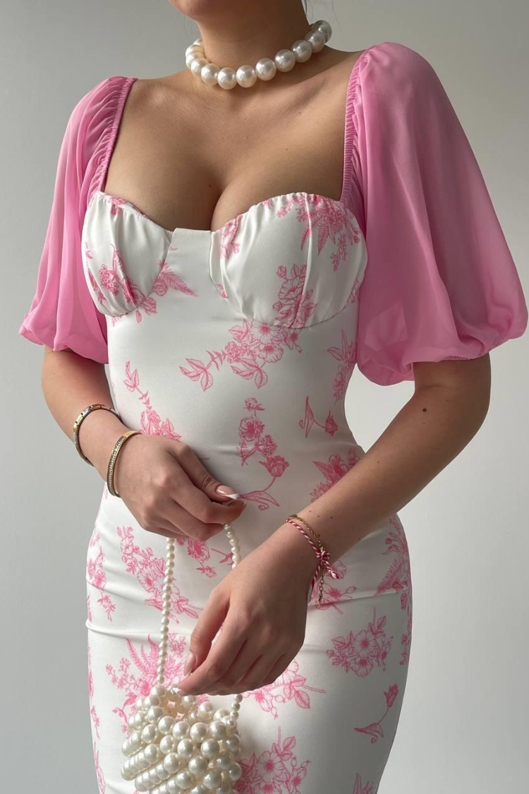 Rodolf Balloon Sleeve Dress - Etika - Globality Store - Women Clothes Wholesale Turkey