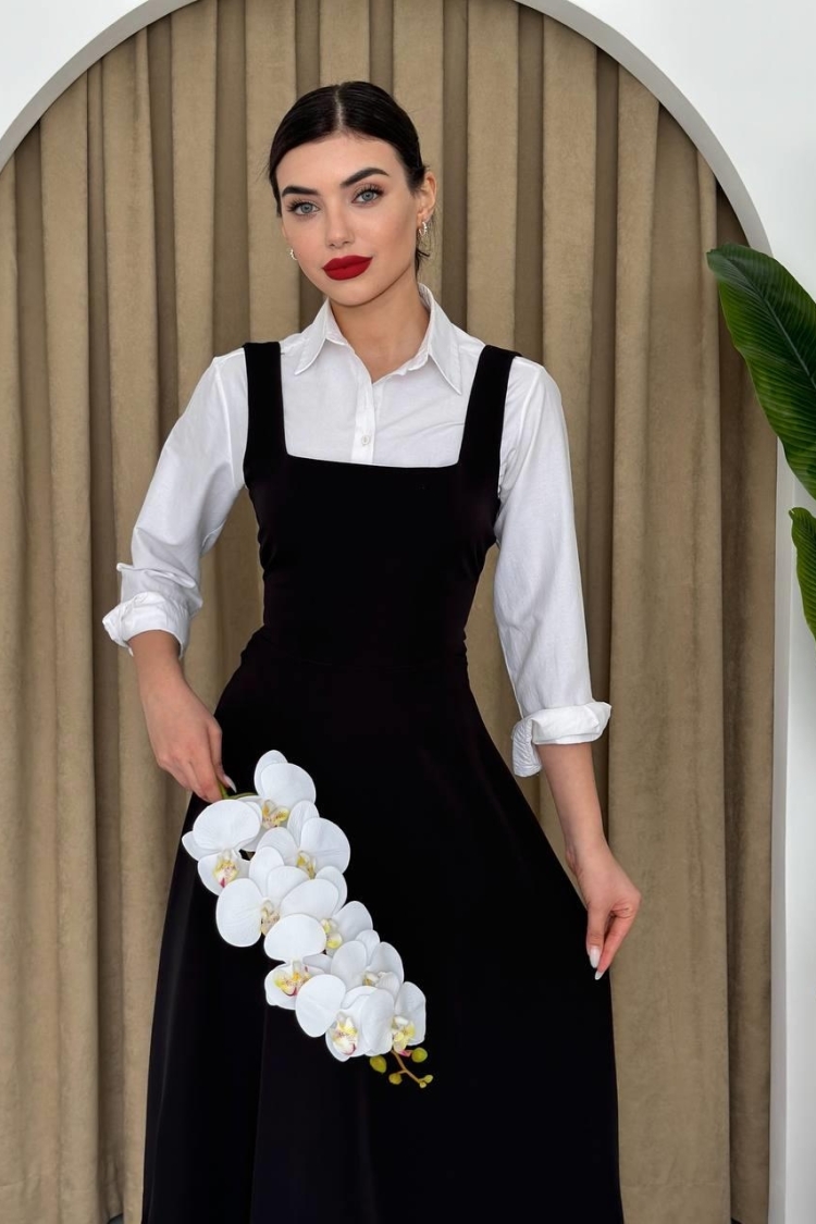 Neapolitan Strap Dress - Etika - Globality Store - Women Clothes Wholesale Turkey
