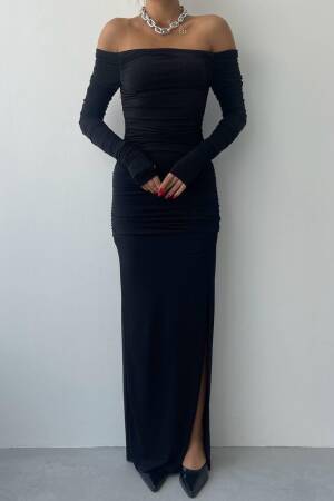 Vasco Madonna Draped Dress - Etika - Globality Store - Women Clothes Wholesale Turkey