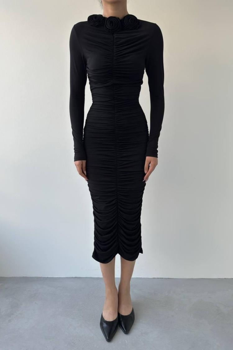 Carlis Rose Collar Dress