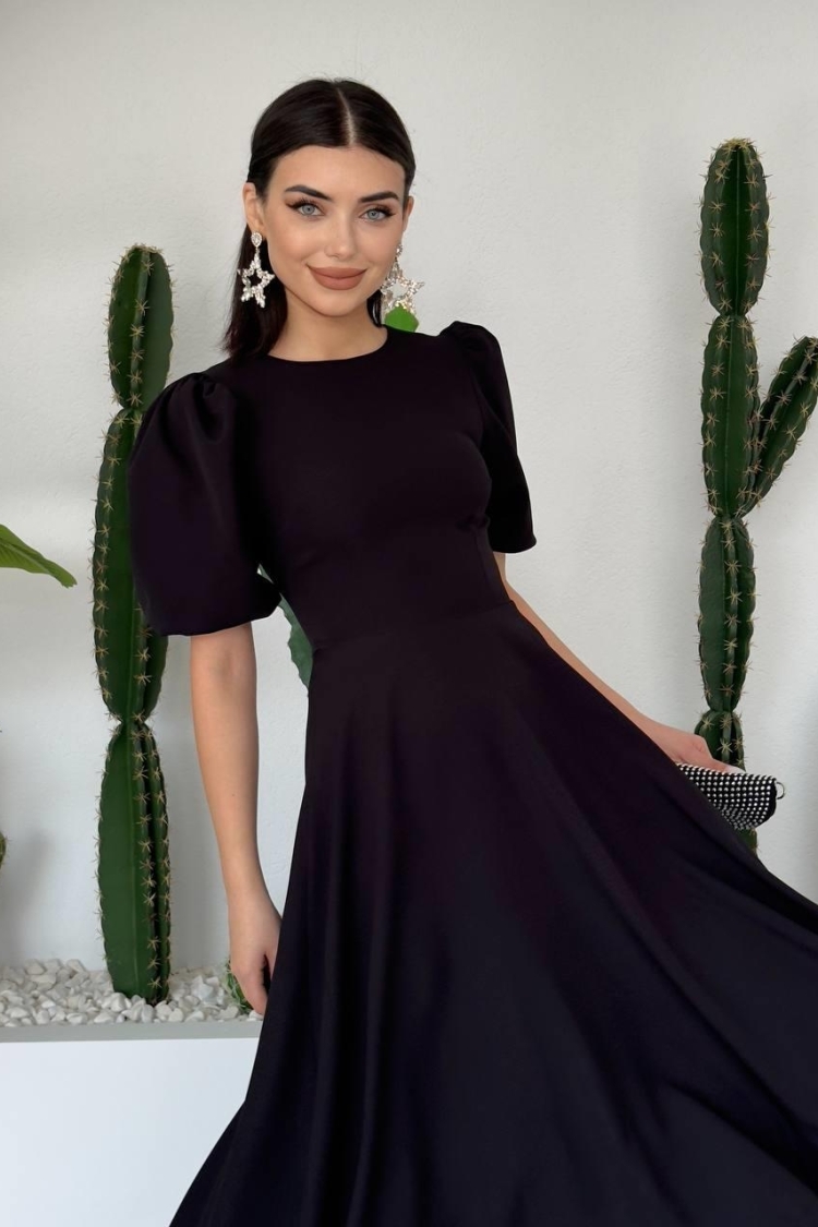 Catania Balloon Sleeve Dress