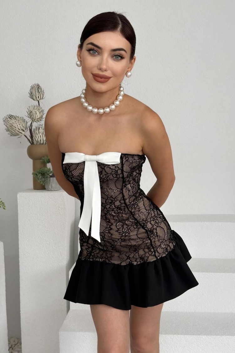Vencover Strapless Dress