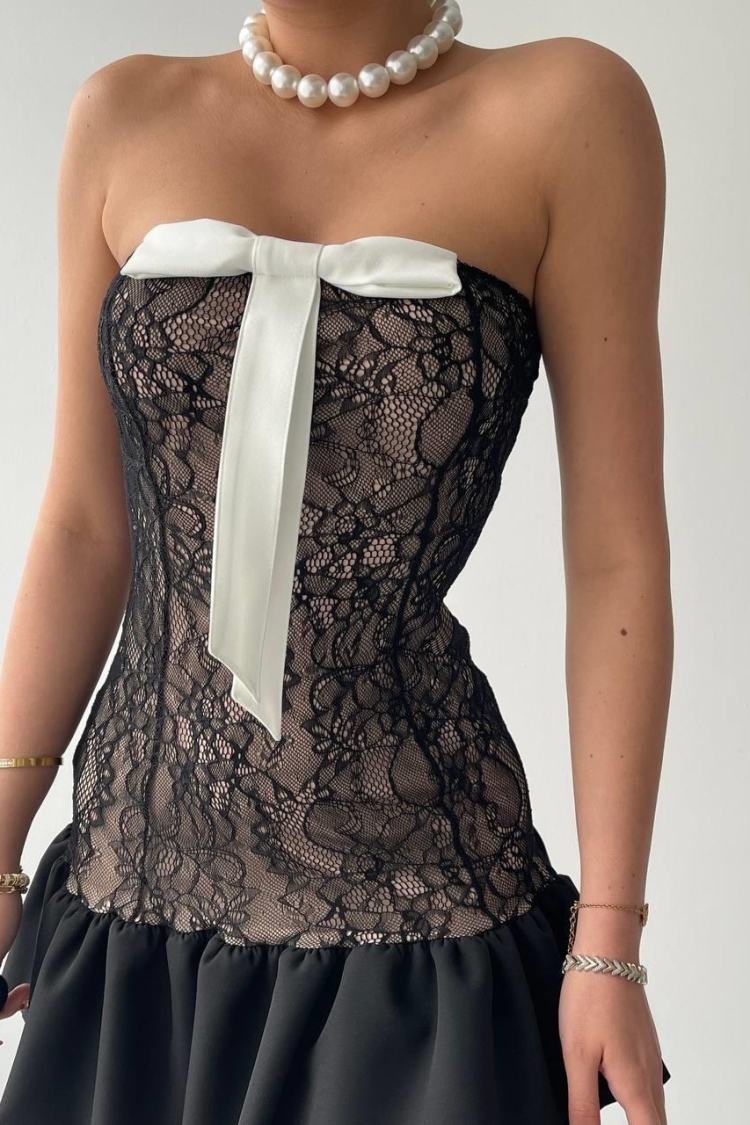 Vencover Strapless Dress