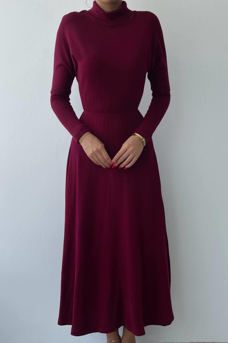 Dina Turtleneck Midi Dress - Etika - Globality Store - Women Clothes Wholesale Turkey