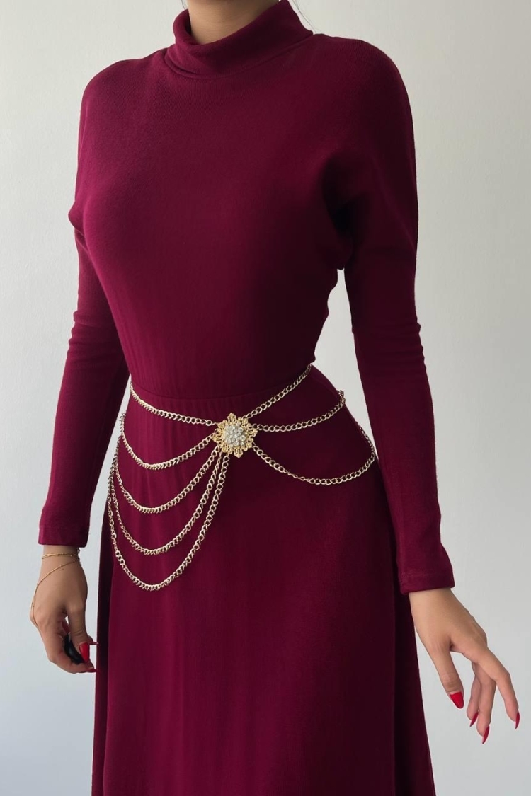 Dina Turtleneck Midi Dress
