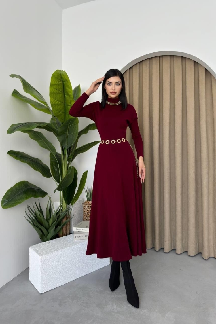 Dina Turtleneck Midi Dress