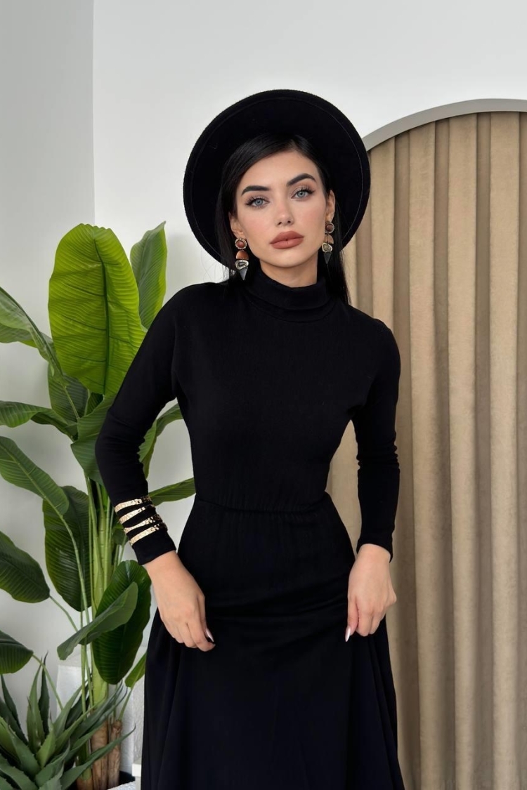 Dina Turtleneck Midi Dress - Etika - Globality Store - Women Clothes Wholesale Turkey