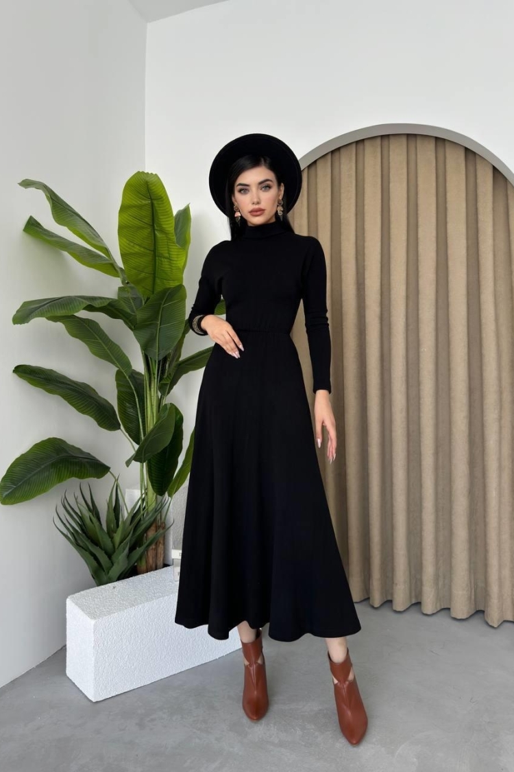 Dina Turtleneck Midi Dress